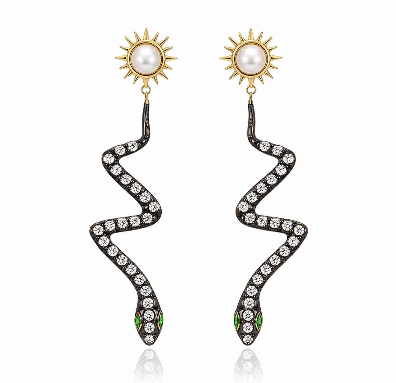 Solar Serpent Earrings