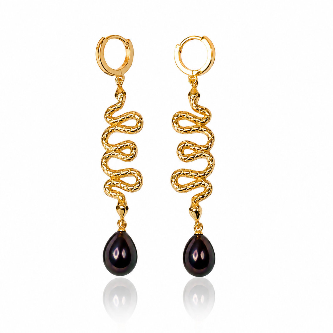Serpent Drop Earrings