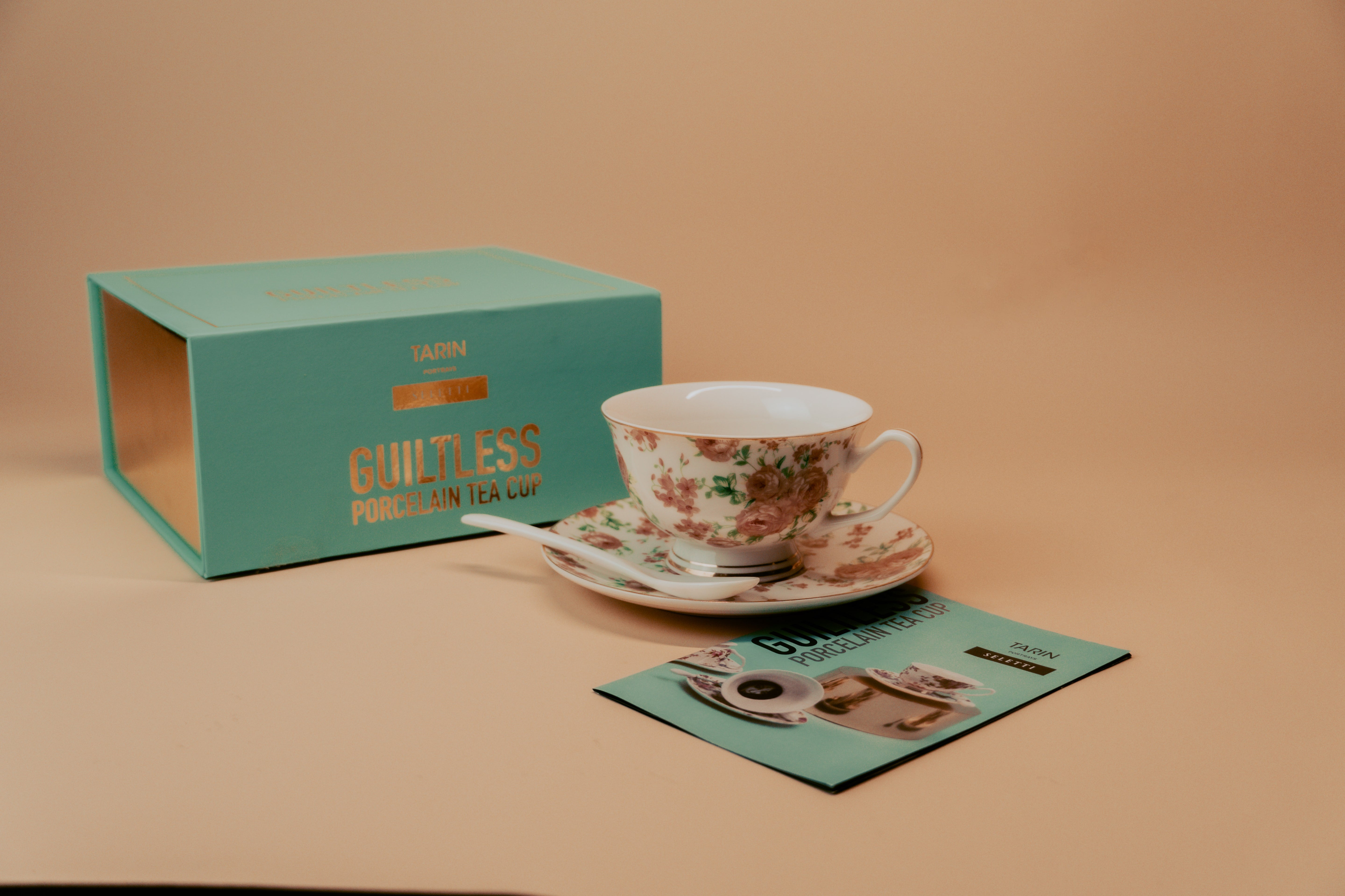 Lady Tarin Rose Teacup & Saucer Sets
