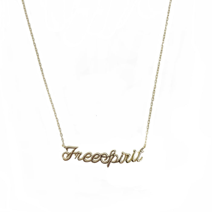 Gold Nameplate Necklaces