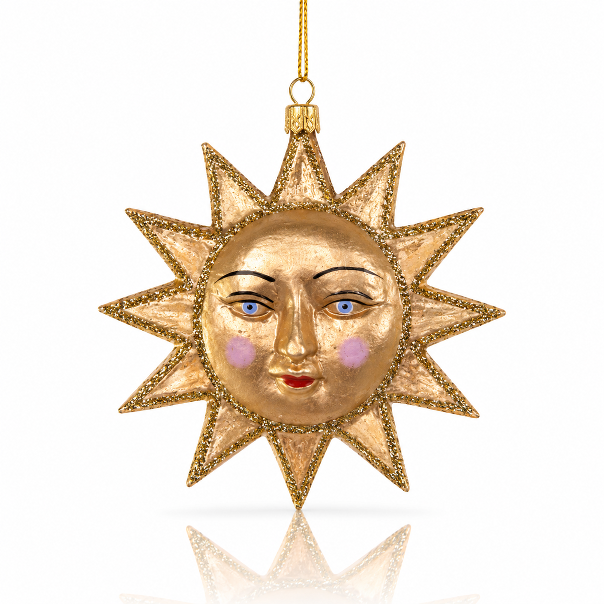 Gilded Sun Ornament