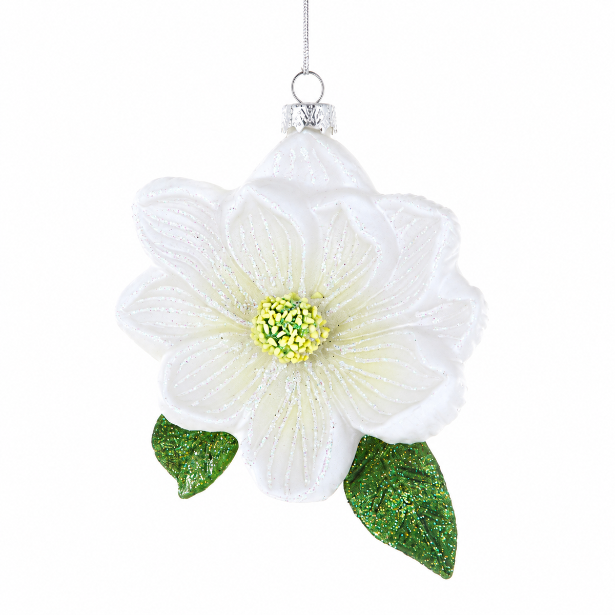 Southern Magnolia Glass Ornament