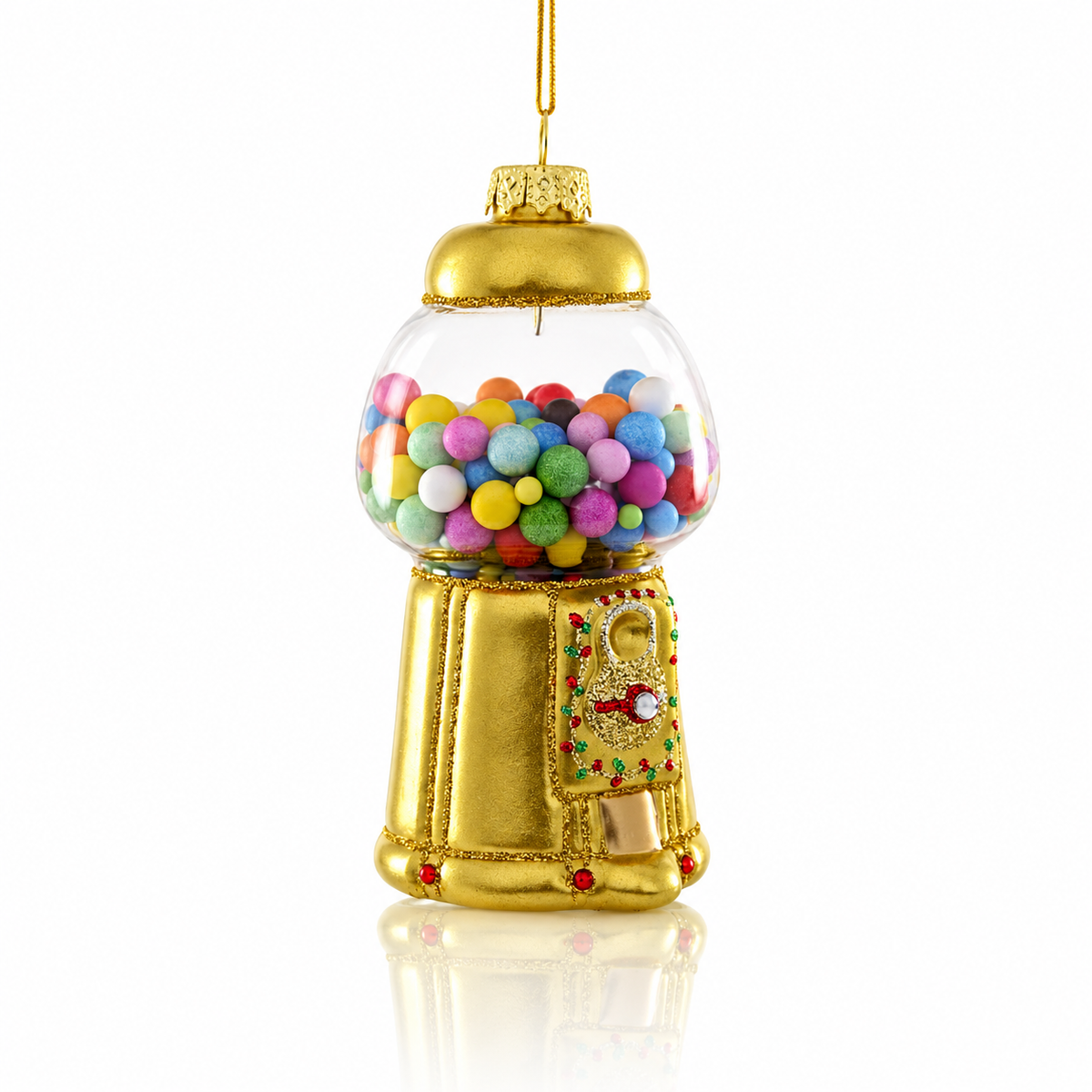 Gilded Gumball Machine Ornament