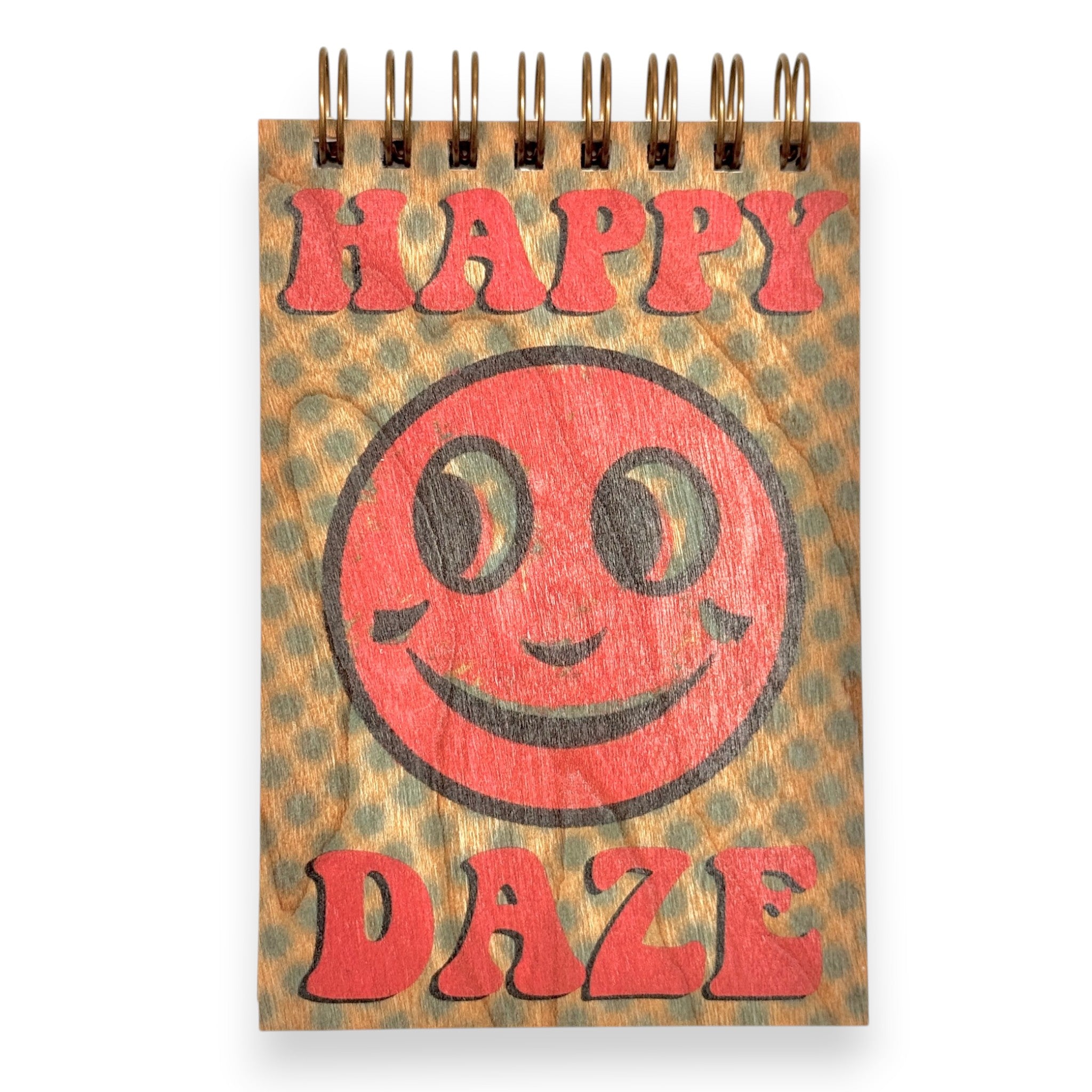 Wood Notepad Happy Daze