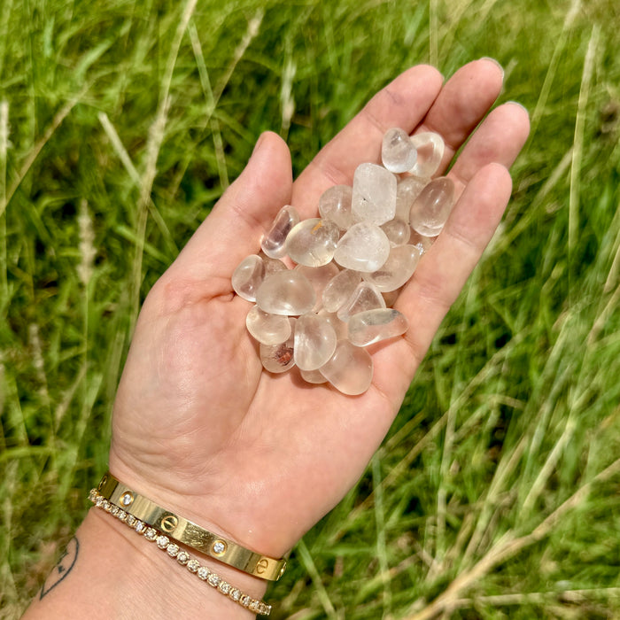 Tumbled Clear Quartz Stones
