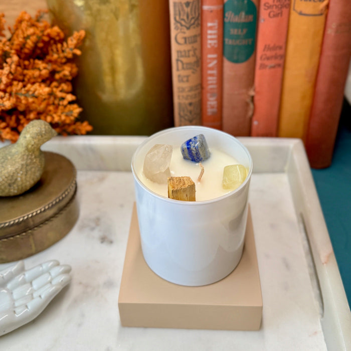 Clarity Ritual Crystal Candle