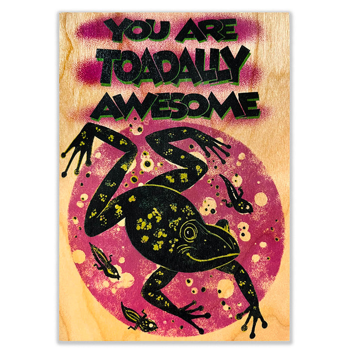 wood card