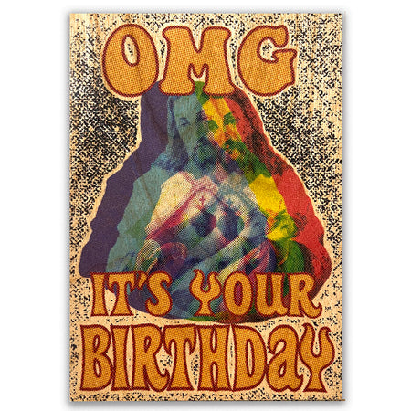 Wood Folding Card - OMG Jesus