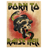 Wood Folding Card -Raise Hell