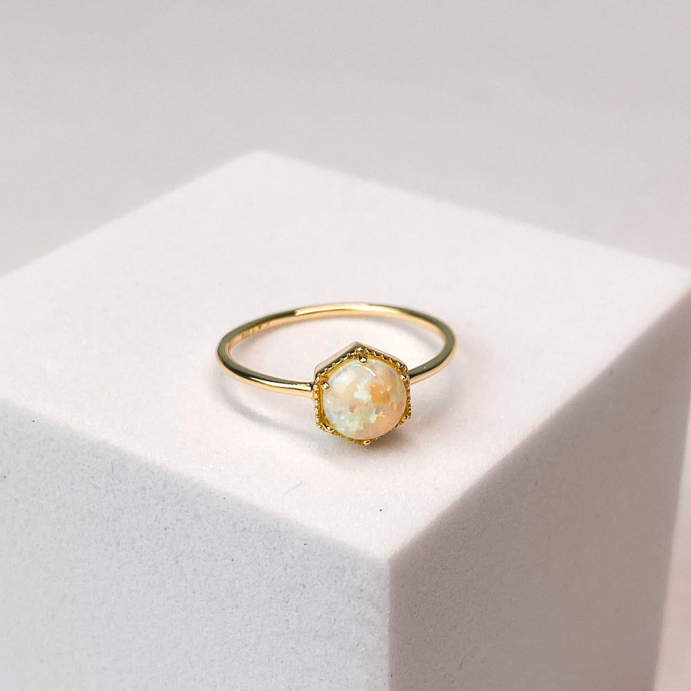 Hexa Opal Ring