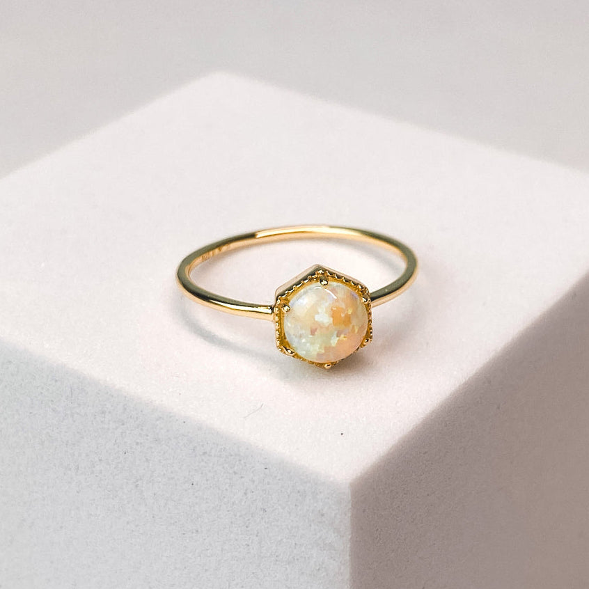 Hexa Opal Ring