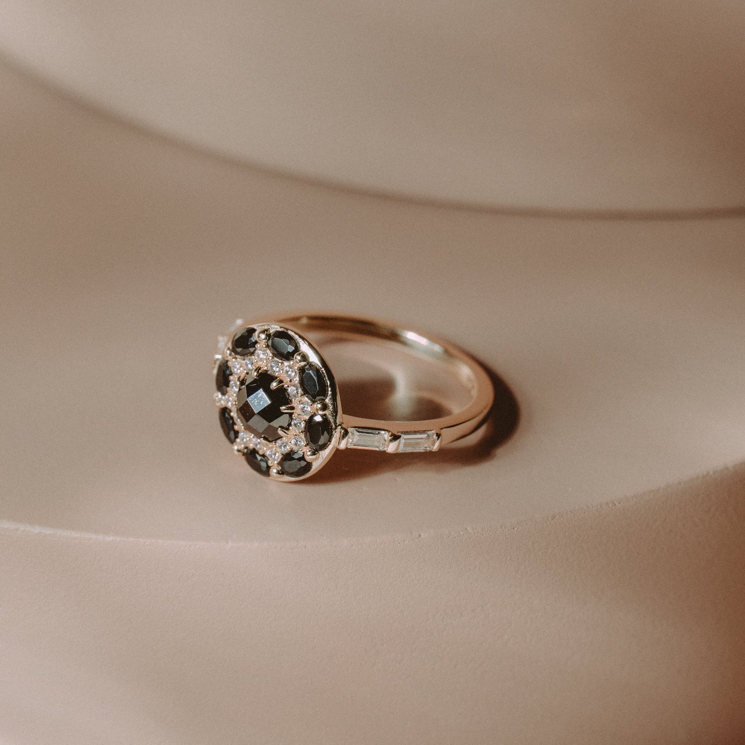 Obsidian Crest Ring