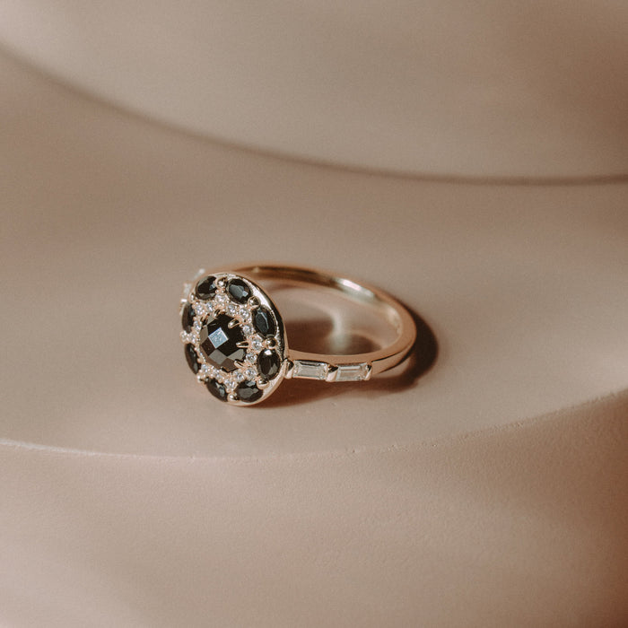 Obsidian Crest Ring