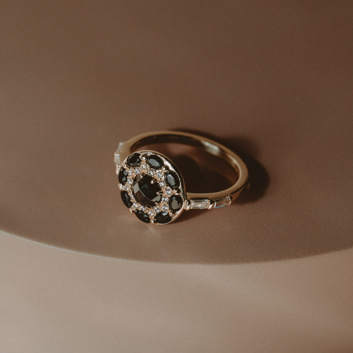 Obsidian Crest Ring