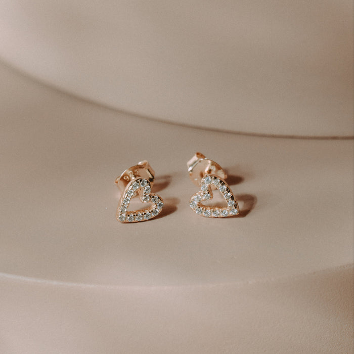 Mi Amor Heart Earrings