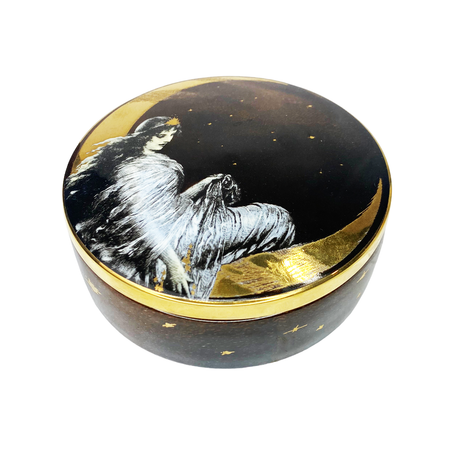 Moon Angel Ceramic Trinket Box