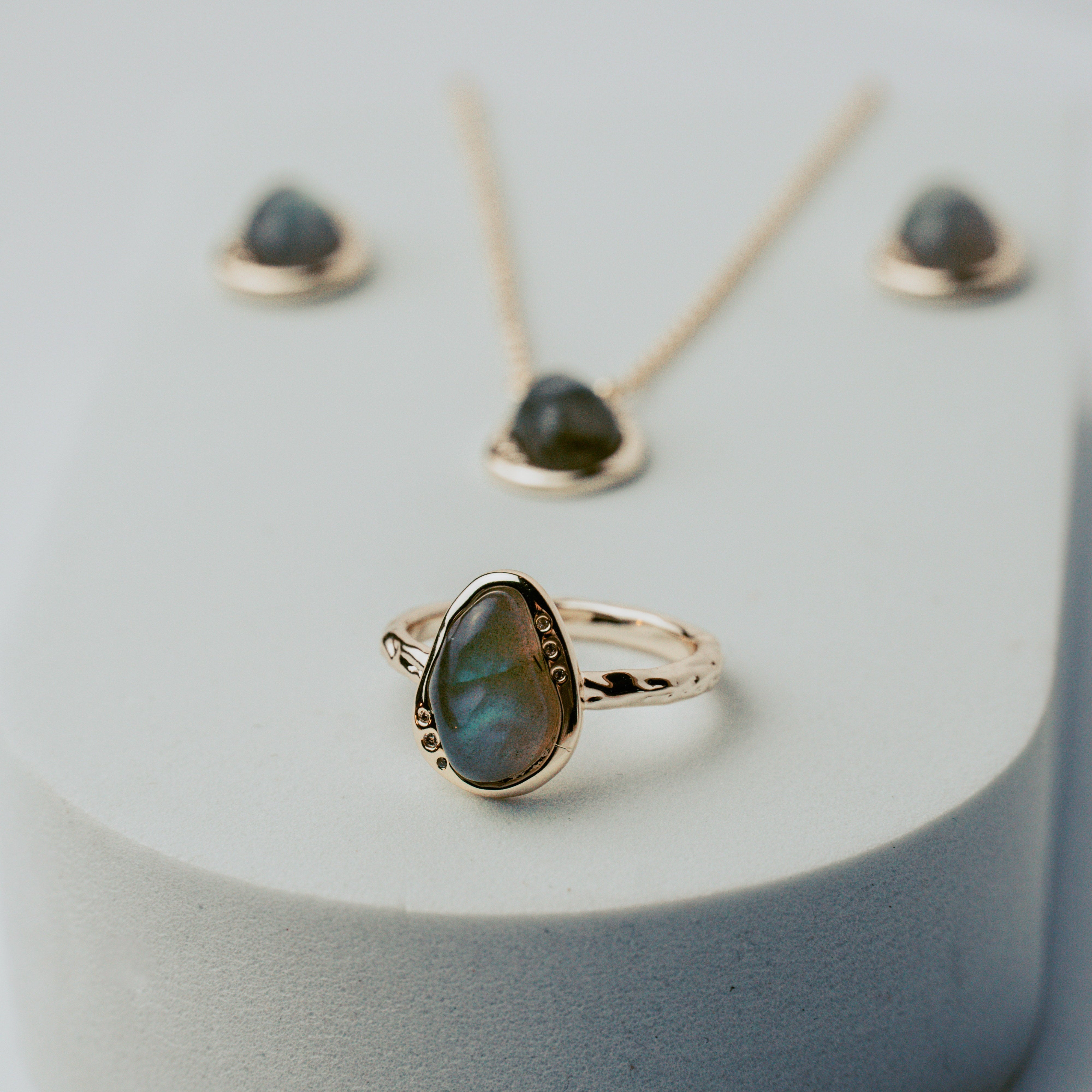 Labradorite Edge Ring