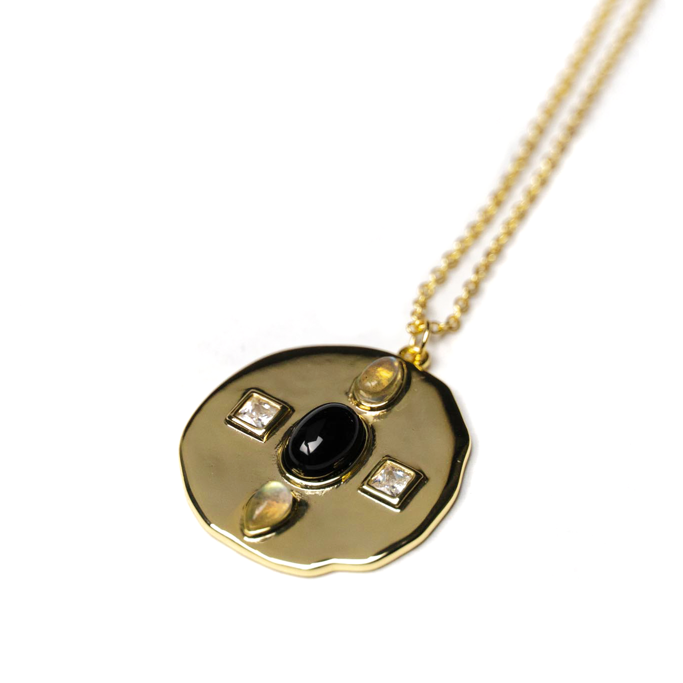 Four Points Medallion Necklace