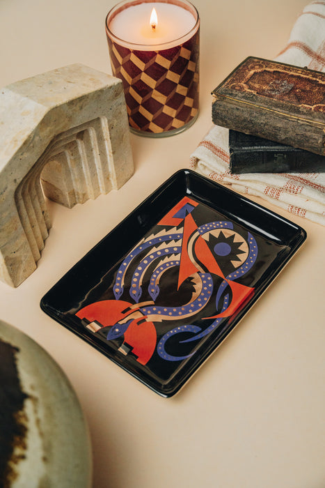 Serpent's Coil Ceramic Tray