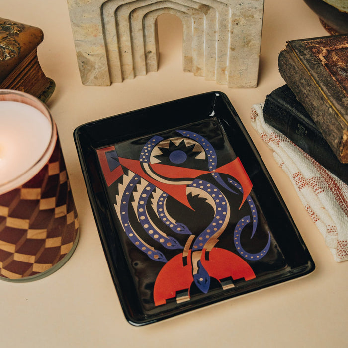 Serpent's Coil Ceramic Tray
