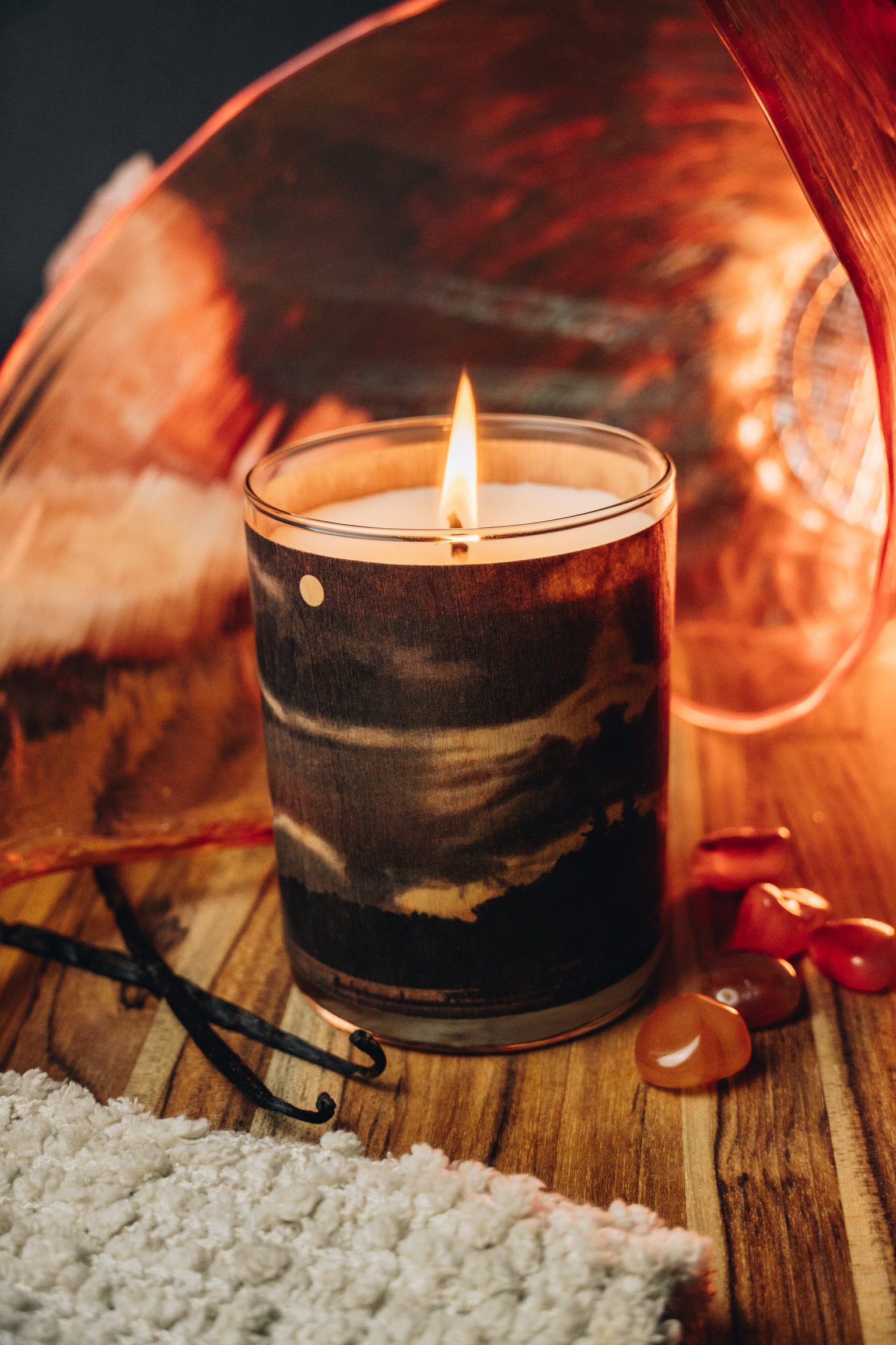 Wood Candle No. 3 Orris and Amber