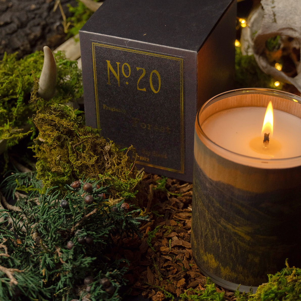 Wood Candle No. 20 Forest