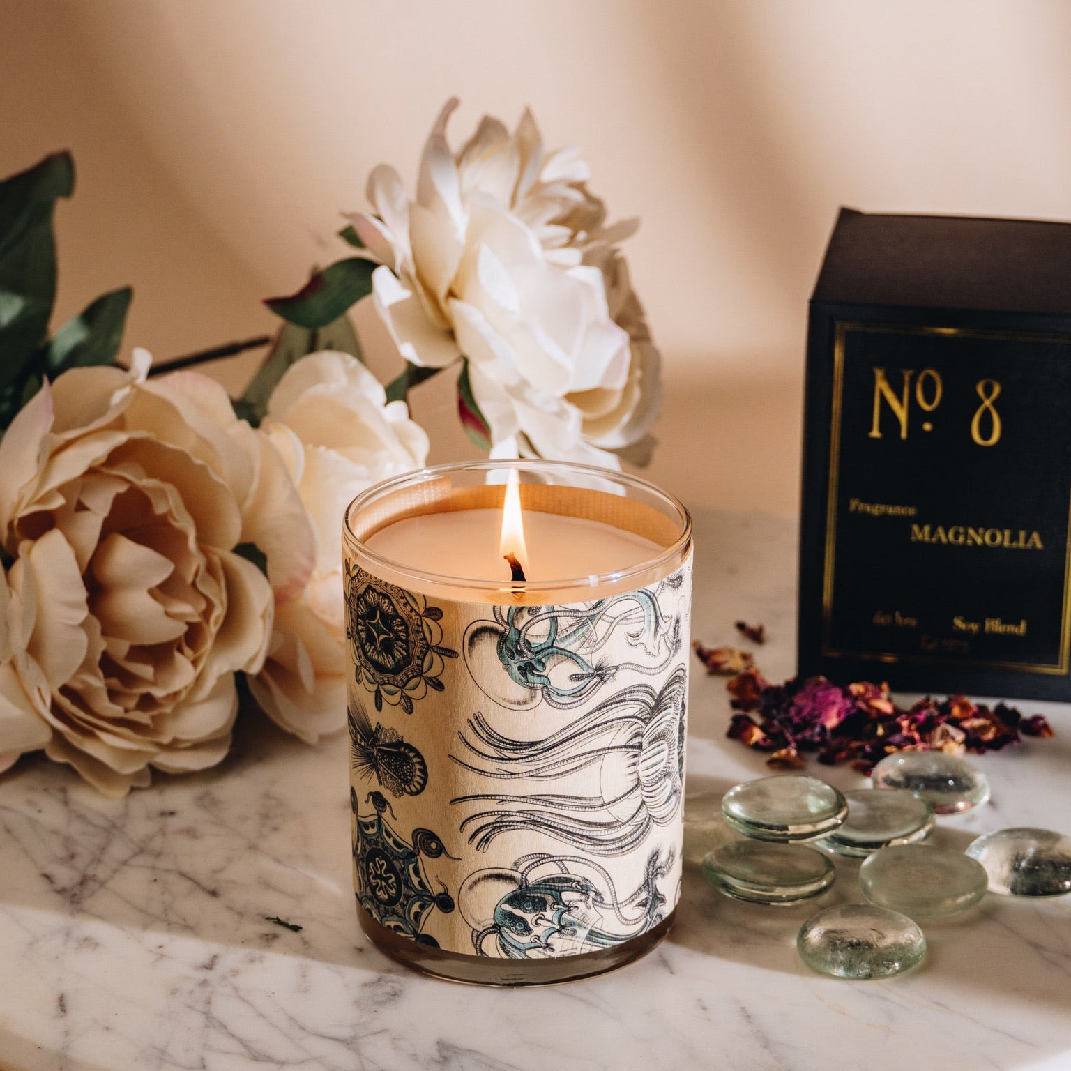 No. 8 Magnolia Wood Candle