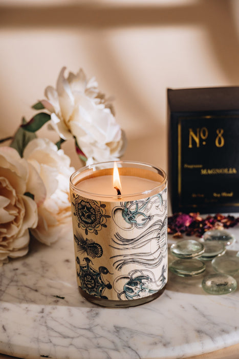 Wood Candle No. 8 Magnolia