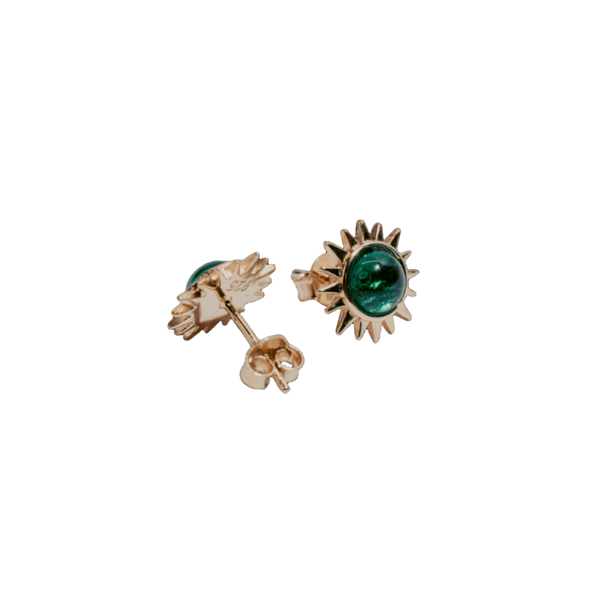 Solar Emerald Earring