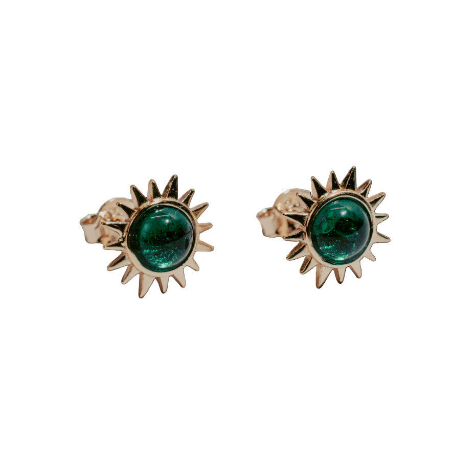 Solar Emerald Earring