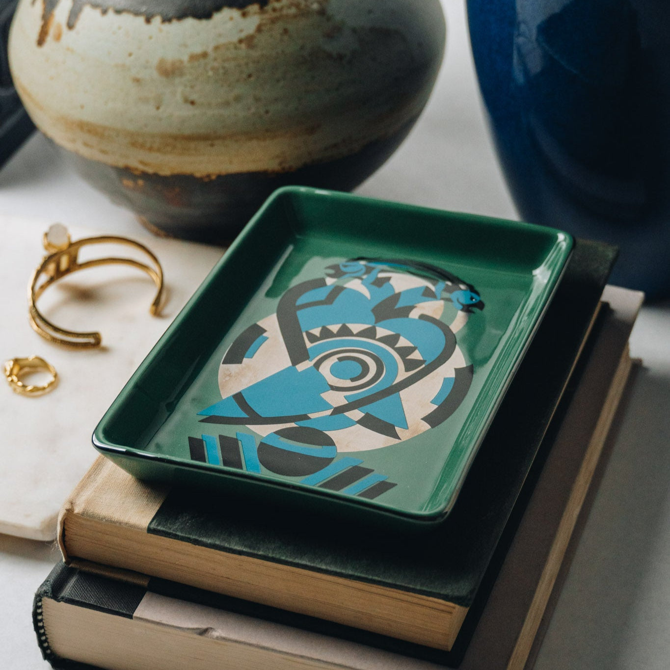 Decorative Tray –  Two Birds - Jewelry or Trinket Holder