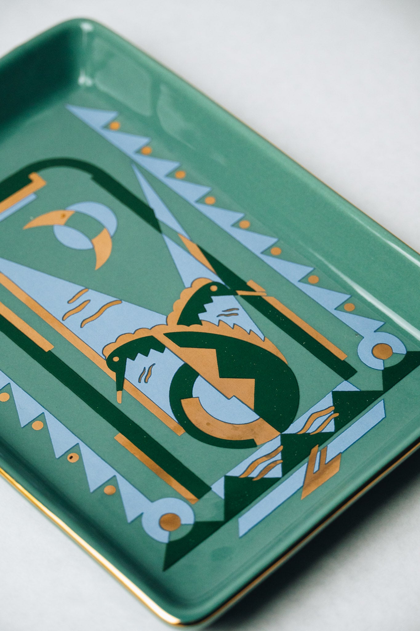 Deco Seahorse Ceramic Tray