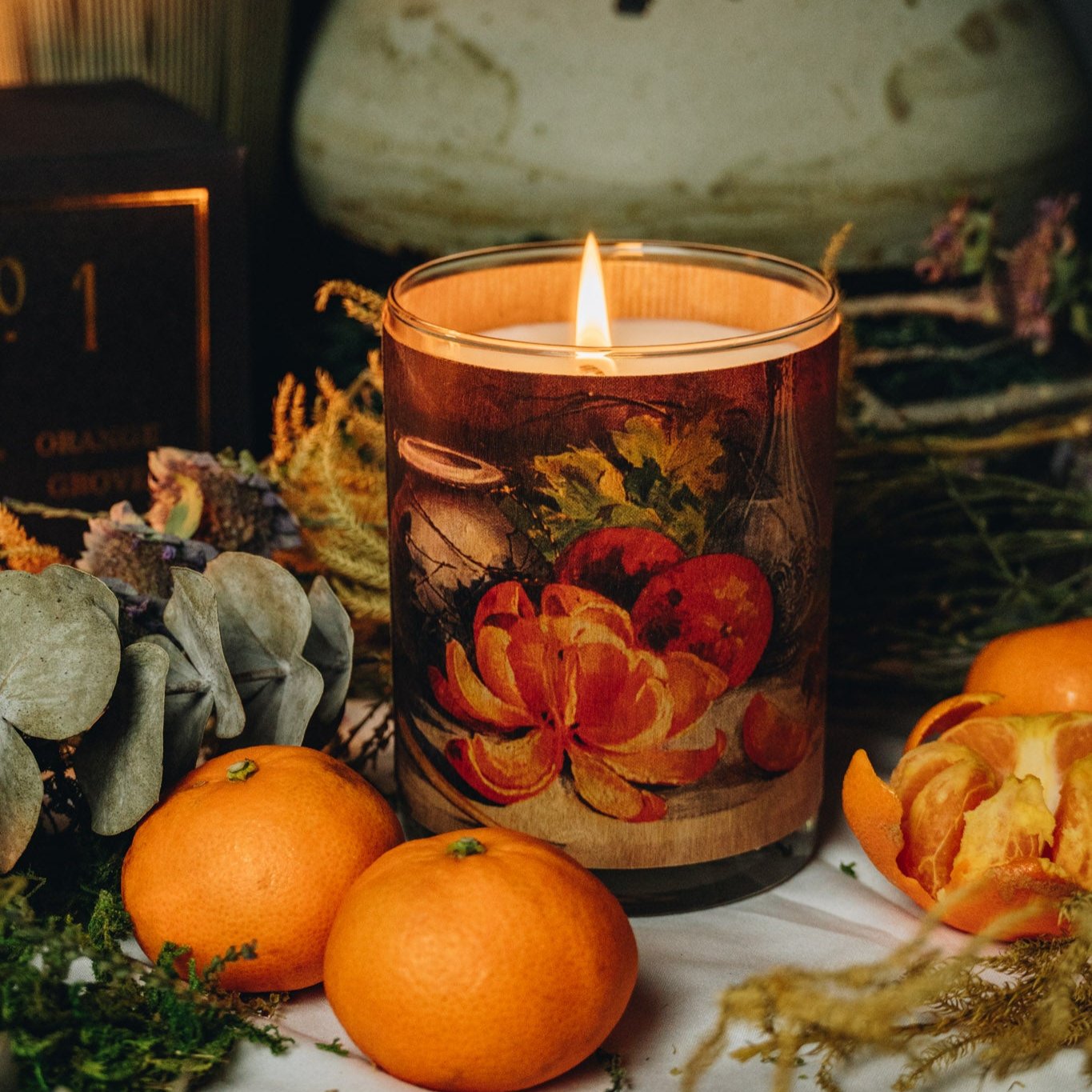 Wood Candle No. 1 Orange Grove