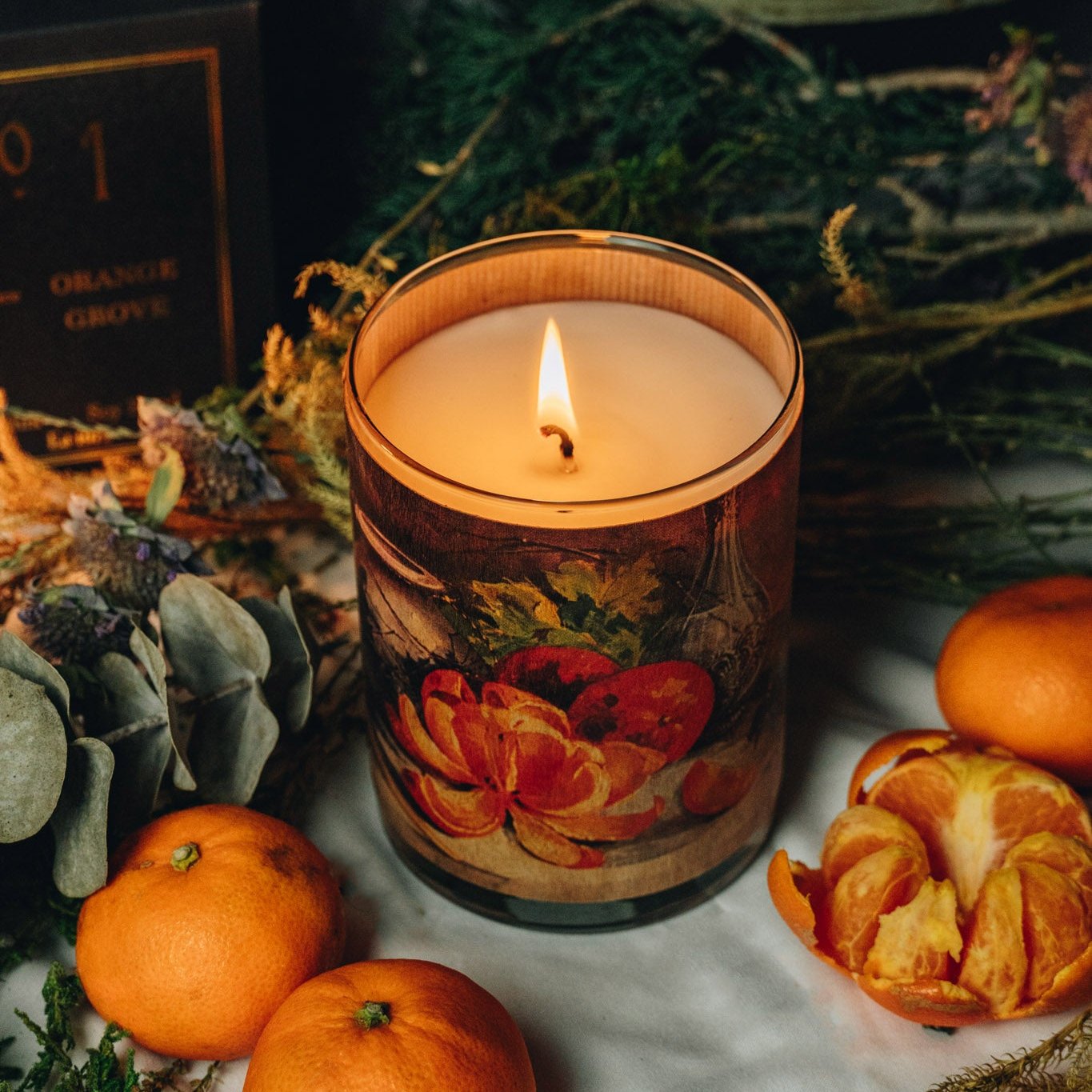 Wood Candle No. 1 Orange Grove
