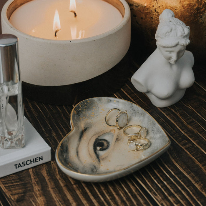 Lovers Eye Ceramic Heart Dish