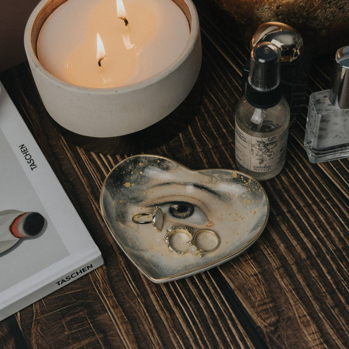 Lovers Eye Ceramic Heart Dish