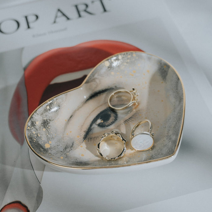 Lovers Eye Ceramic Heart Dish