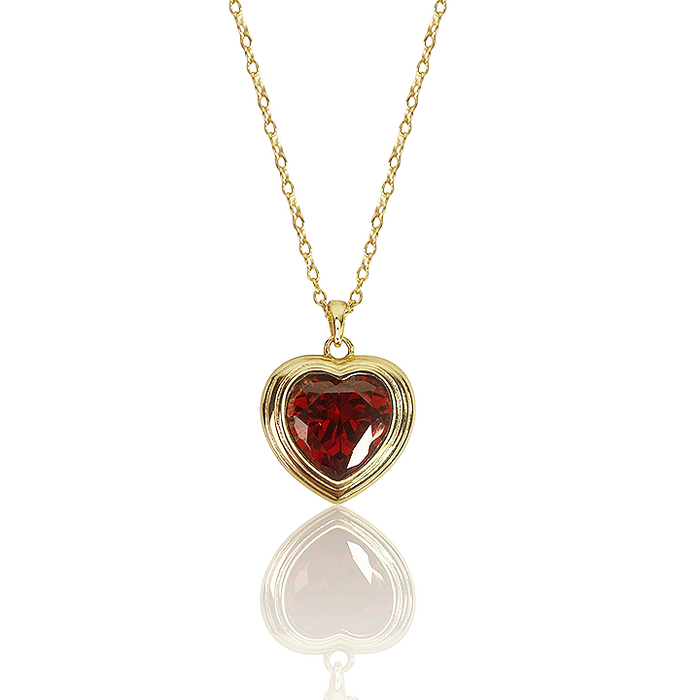 Jackie Heart Necklace
