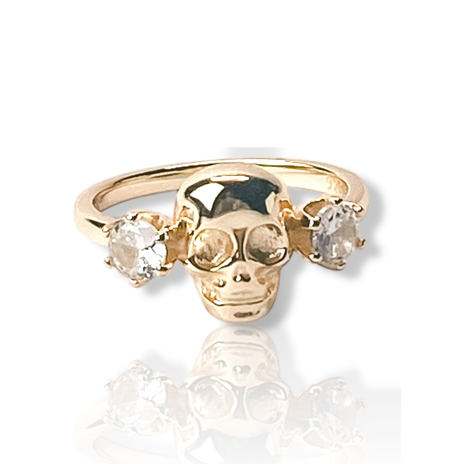 Vanitas Skull Gold Ring