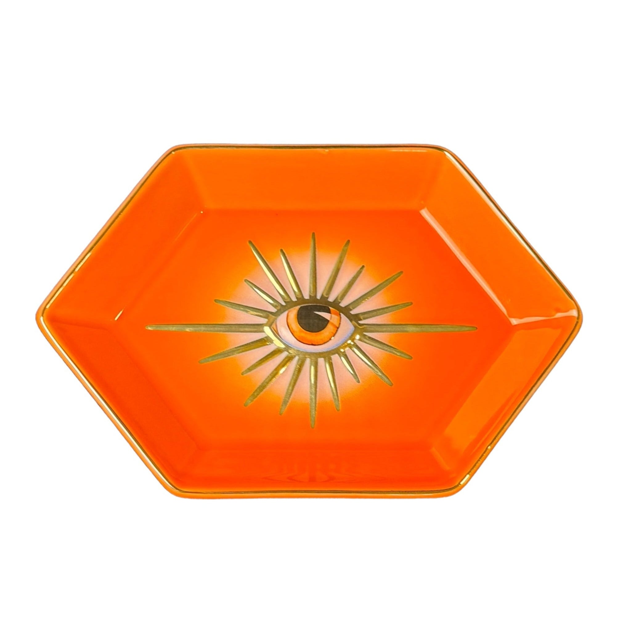 Ceramic Evil Eye Trinket Dish