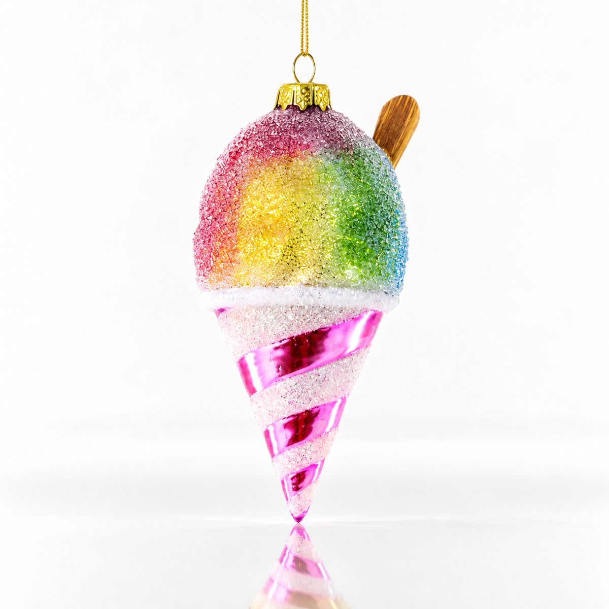 Rainbow Snowcone Ornament