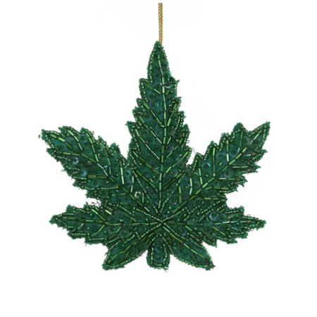 Marijuana Leaf Ornament