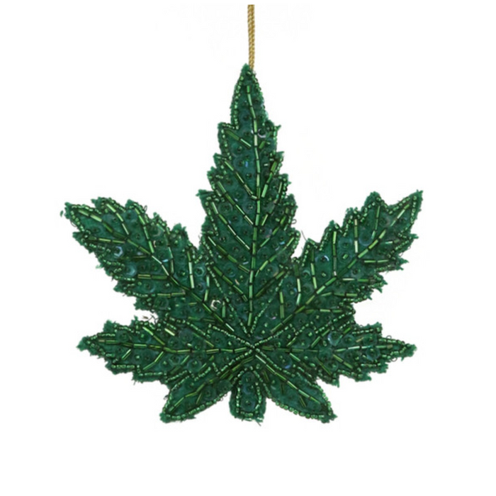 Marijuana Leaf Ornament