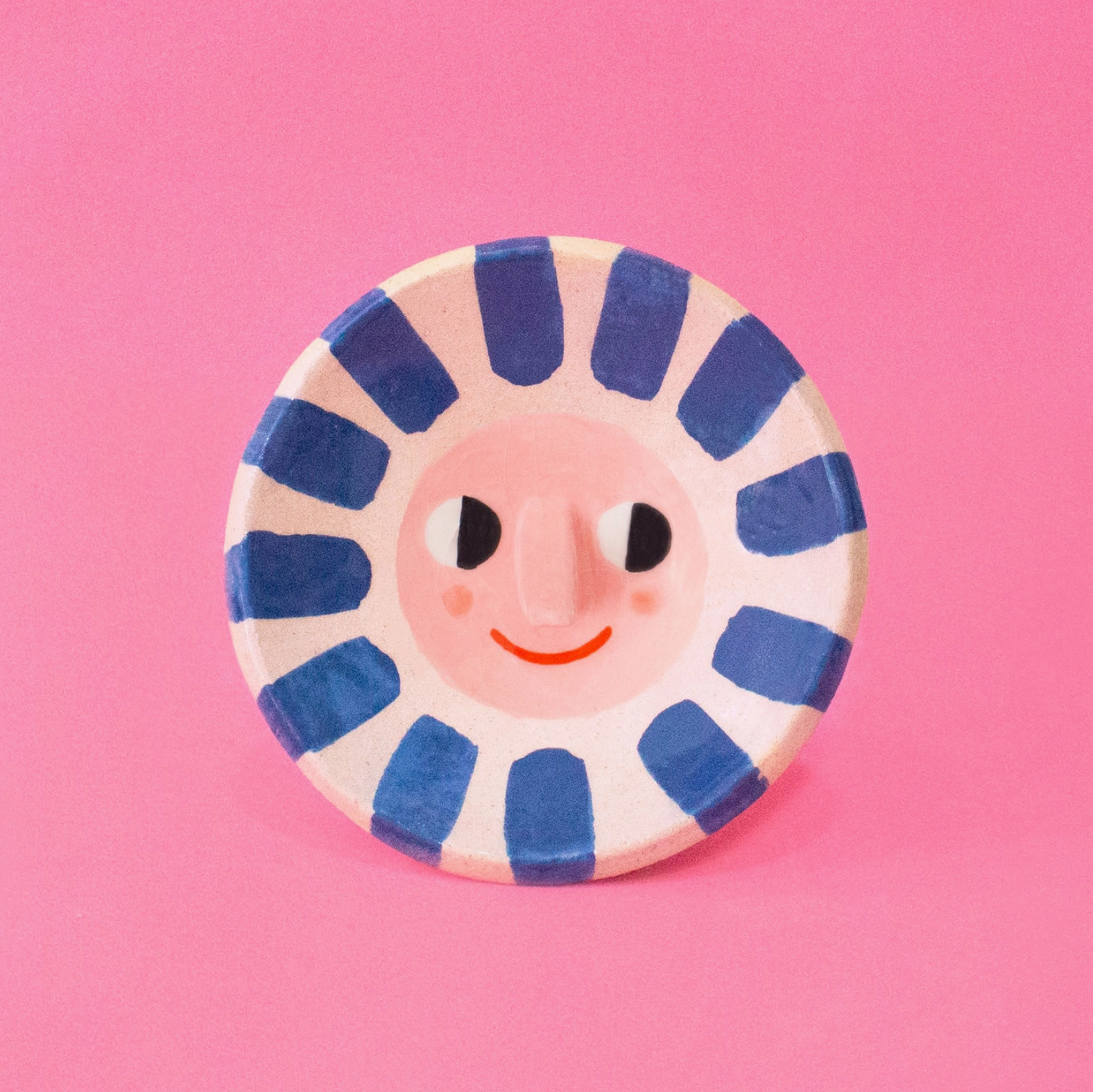 Happy Sun Ceramic Trinket Dish