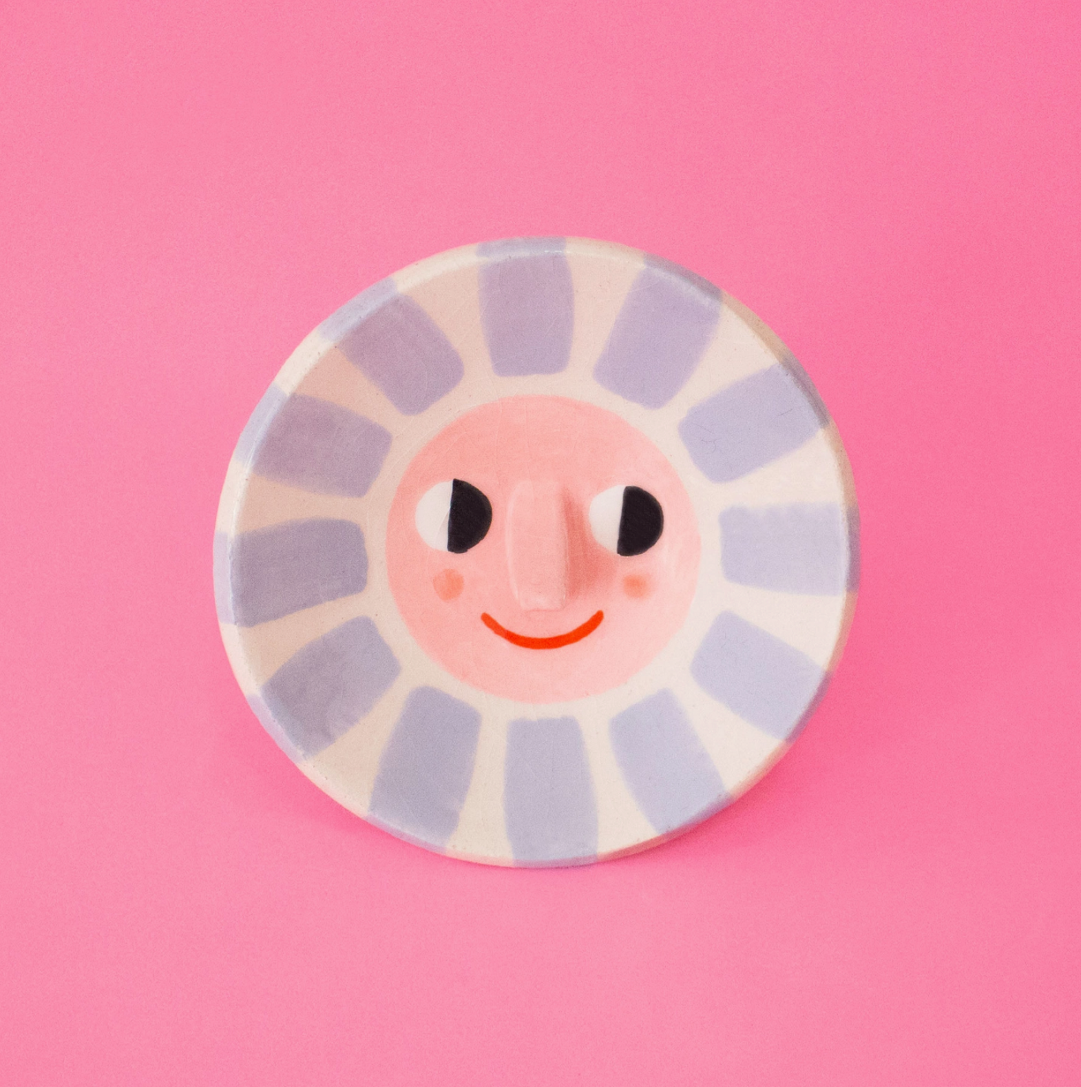 Happy Sun Ceramic Trinket Dish