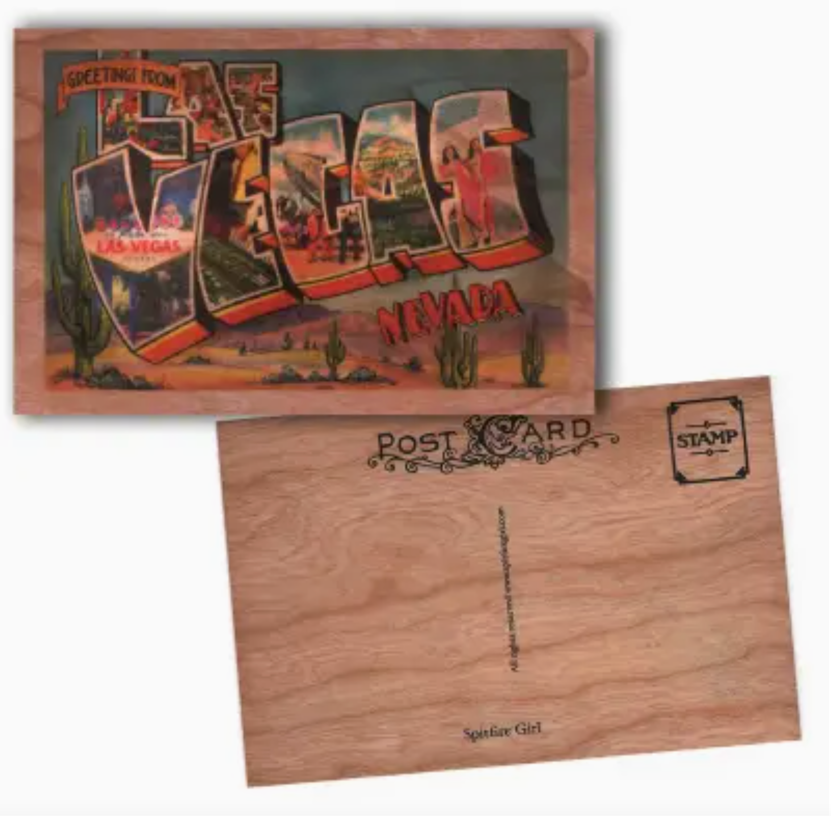 Greetings From Wood Postcard