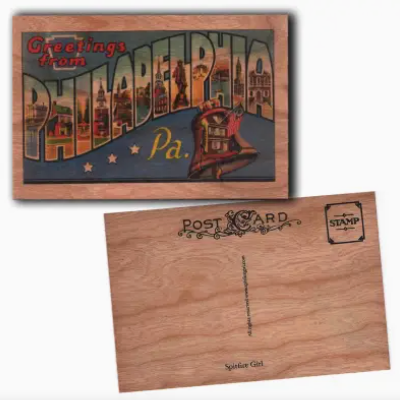 Greetings From Wood Postcard