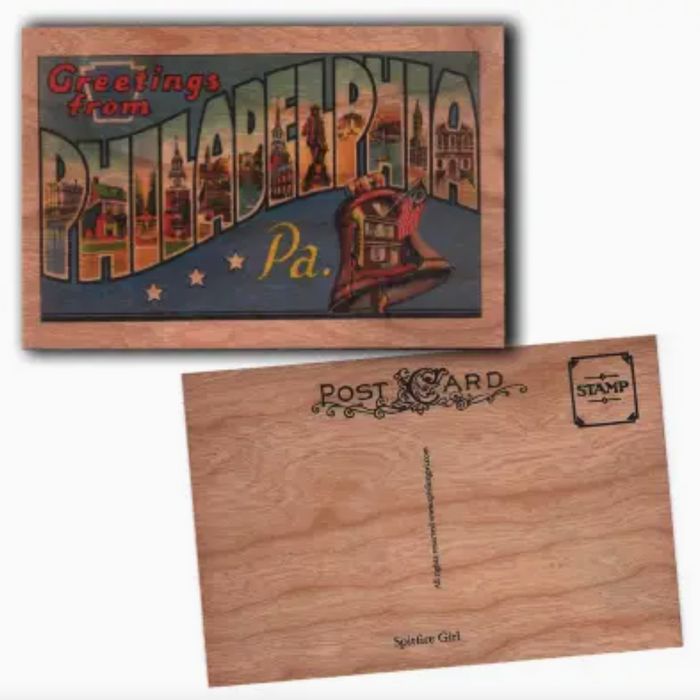 Greetings From Wood Postcard
