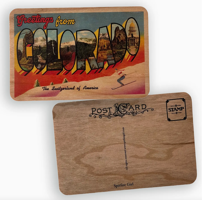 Greetings From Wood Postcard