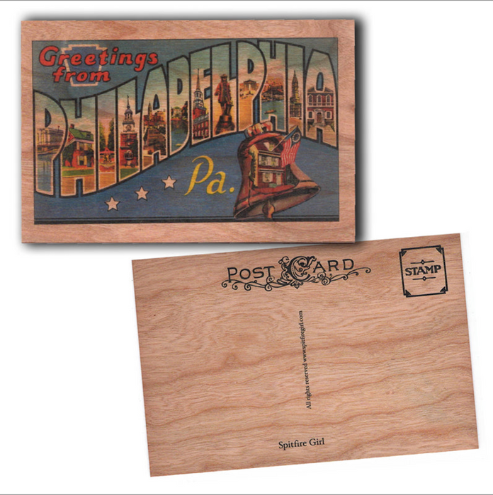 Greetings From Wood Postcard